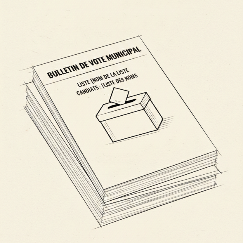 Bulletins de vote - Élections Municipales